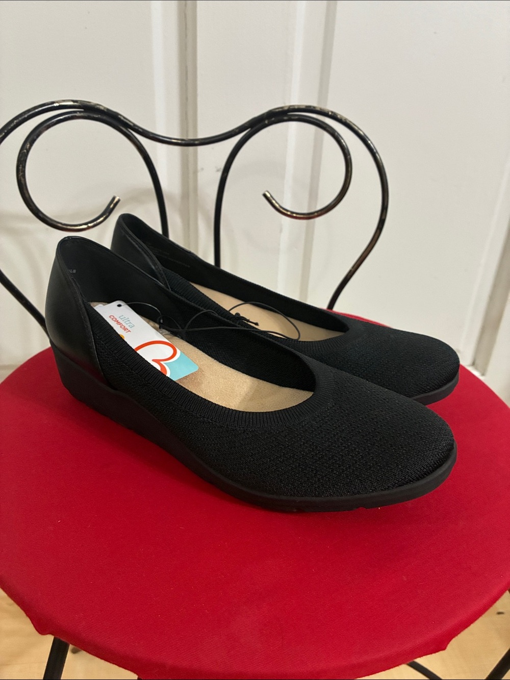 Baretraps Ultra Comfort Black Wedge Heels
